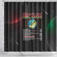 Belarus Shower Curtain Information From The Universe - Wonder Print Shop