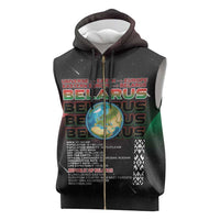 Belarus Sleeveless Zip Hoodie Information From The Universe - Wonder Print Shop