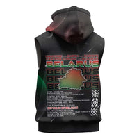 Belarus Sleeveless Zip Hoodie Information From The Universe - Wonder Print Shop