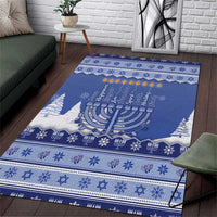 Hanukkah Christmas Area Rug Love And Lights - Wonder Print Shop