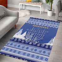 Hanukkah Christmas Area Rug Love And Lights - Wonder Print Shop