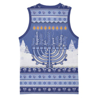 Hanukkah Christmas Basketball Jersey Love And Lights - Wonder Print Shop