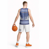 Hanukkah Christmas Basketball Jersey Love And Lights - Wonder Print Shop