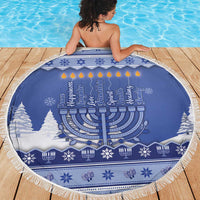 Hanukkah Christmas Beach Blanket Love And Lights - Wonder Print Shop
