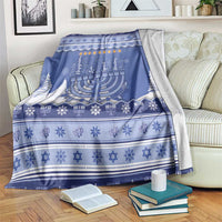 Hanukkah Christmas Blanket Love And Lights - Wonder Print Shop