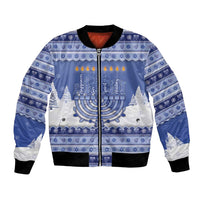 Hanukkah Christmas Bomber Jacket Love And Lights - Wonder Print Shop