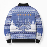 Hanukkah Christmas Bomber Puffer Jacket Love And Lights - Wonder Print Shop