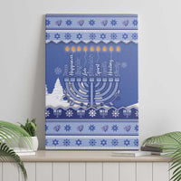 Hanukkah Christmas Canvas Wall Art Love And Lights - Wonder Print Shop
