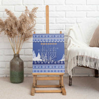 Hanukkah Christmas Canvas Wall Art Love And Lights - Wonder Print Shop