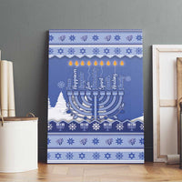 Hanukkah Christmas Canvas Wall Art Love And Lights - Wonder Print Shop