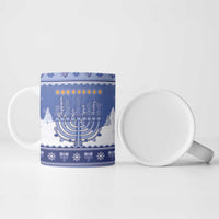 Hanukkah Christmas Ceramic Mug Love And Lights - Wonder Print Shop