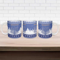 Hanukkah Christmas Ceramic Mug Love And Lights - Wonder Print Shop