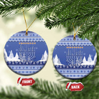 Hanukkah Christmas Ceramic Ornament Love And Lights - Wonder Print Shop