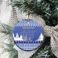 Hanukkah Christmas Ceramic Ornament Love And Lights - Wonder Print Shop