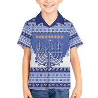Hanukkah Christmas Family Matching Summer Maxi Dress and Hawaiian Shirt Love And Lights - Wonder Print Shop