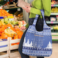 Hanukkah Christmas Grocery Bag Love And Lights - Wonder Print Shop