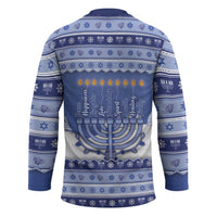 Hanukkah Christmas Hockey Jersey Love And Lights - Wonder Print Shop