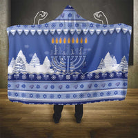 Hanukkah Christmas Hooded Blanket Love And Lights - Wonder Print Shop