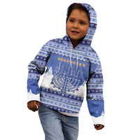 Hanukkah Christmas Kid Hoodie Love And Lights - Wonder Print Shop