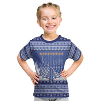 Hanukkah Christmas Kid T Shirt Love And Lights - Wonder Print Shop