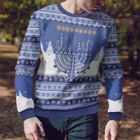 Hanukkah Christmas Ugly Christmas Sweater Love And Lights - Wonder Print Shop