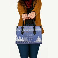Hanukkah Christmas Leather Bag Love And Lights - Wonder Print Shop