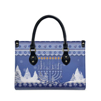 Hanukkah Christmas Leather Bag Love And Lights - Wonder Print Shop
