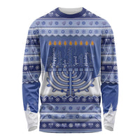 Hanukkah Christmas Long Sleeve Shirt Love And Lights - Wonder Print Shop