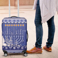Hanukkah Christmas Luggage Cover Love And Lights - Wonder Print Shop