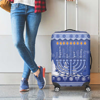 Hanukkah Christmas Luggage Cover Love And Lights - Wonder Print Shop