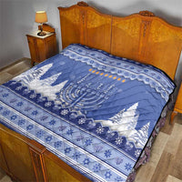 Hanukkah Christmas Quilt Love And Lights - Wonder Print Shop