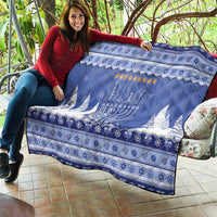 Hanukkah Christmas Quilt Love And Lights - Wonder Print Shop