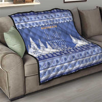 Hanukkah Christmas Quilt Love And Lights - Wonder Print Shop