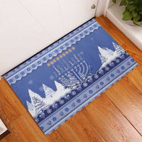 Hanukkah Christmas Rubber Doormat Love And Lights - Wonder Print Shop