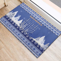 Hanukkah Christmas Rubber Doormat Love And Lights - Wonder Print Shop