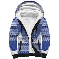 Hanukkah Christmas Sherpa Hoodie Love And Lights - Wonder Print Shop