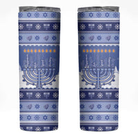 Hanukkah Christmas Skinny Tumbler Love And Lights - Wonder Print Shop