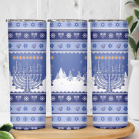 Hanukkah Christmas Skinny Tumbler Love And Lights - Wonder Print Shop