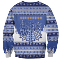 Hanukkah Christmas Sweatshirt Love And Lights - Wonder Print Shop