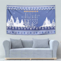 Hanukkah Christmas Tapestry Love And Lights - Wonder Print Shop