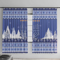 Hanukkah Christmas Window Curtain Love And Lights - Wonder Print Shop