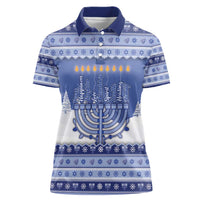Hanukkah Christmas Women Polo Shirt Love And Lights - Wonder Print Shop
