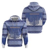 Hanukkah Christmas Zip Hoodie Love And Lights - Wonder Print Shop