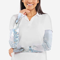 Magical Christmas Arm Sleeves Unicorn With Cotton Candy Xmas Tree - Wonder Print Shop