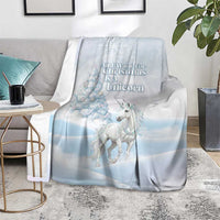 Magical Christmas Blanket Unicorn With Cotton Candy Xmas Tree - Wonder Print Shop