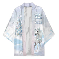 Magical Christmas Kimono Unicorn With Cotton Candy Xmas Tree - Wonder Print Shop
