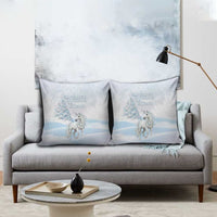 Magical Christmas Pillow Cover Unicorn With Cotton Candy Xmas Tree - Wonder Print Shop