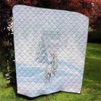 Magical Christmas Quilt Unicorn With Cotton Candy Xmas Tree - Wonder Print Shop