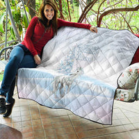 Magical Christmas Quilt Unicorn With Cotton Candy Xmas Tree - Wonder Print Shop