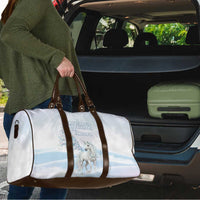 Magical Christmas Travel Bag Unicorn With Cotton Candy Xmas Tree - Wonder Print Shop